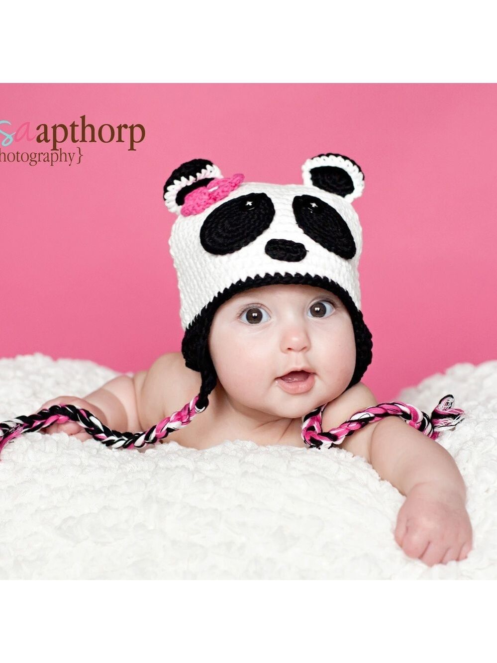 Adorable Panda Knit Hat for Kids